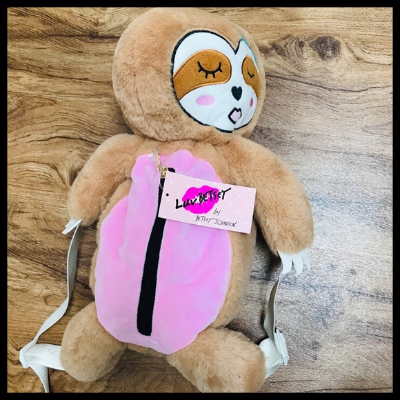 betsey johnson sloth backpack
